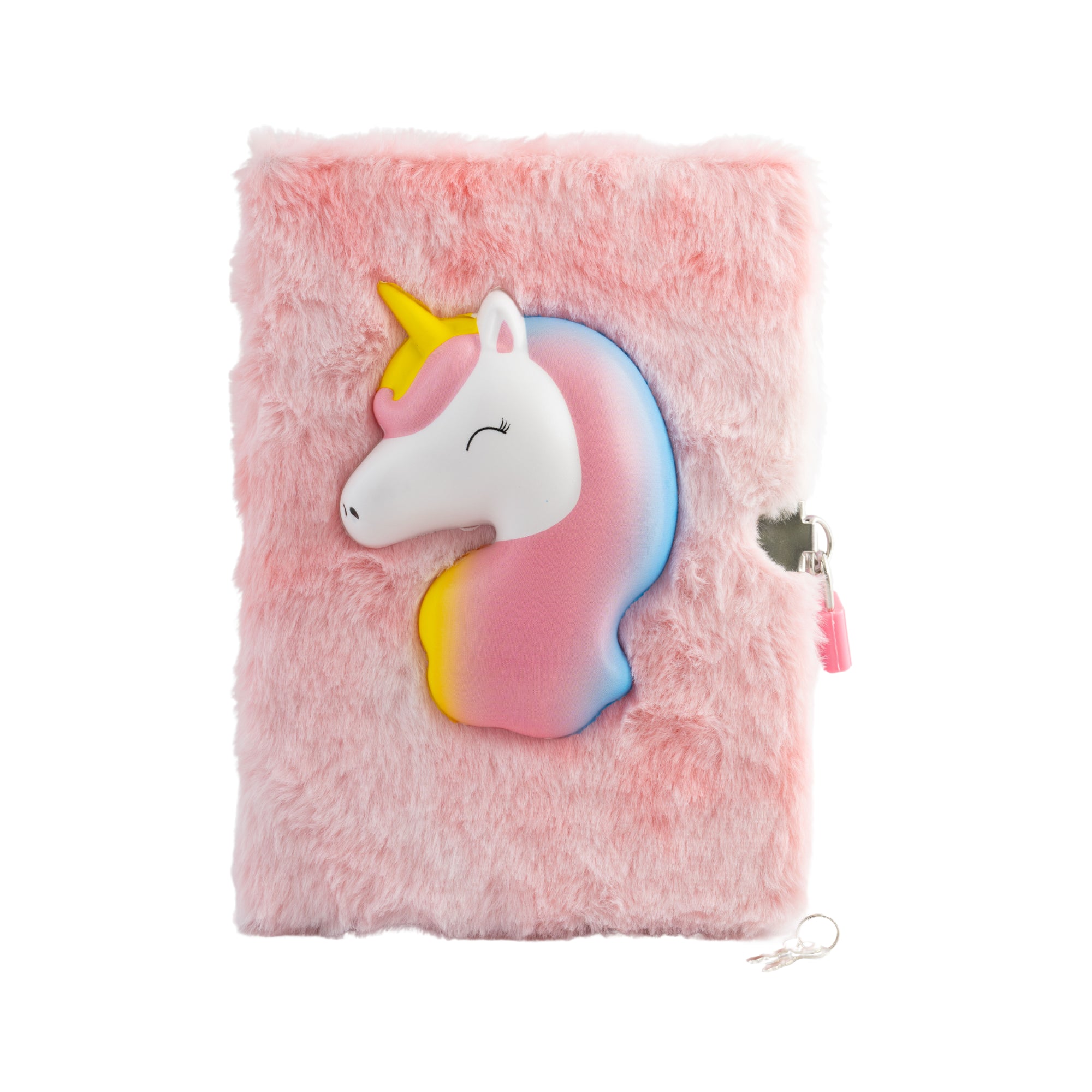K Mini Lockable Diary - FLUFFY SQUISHY UNICORN